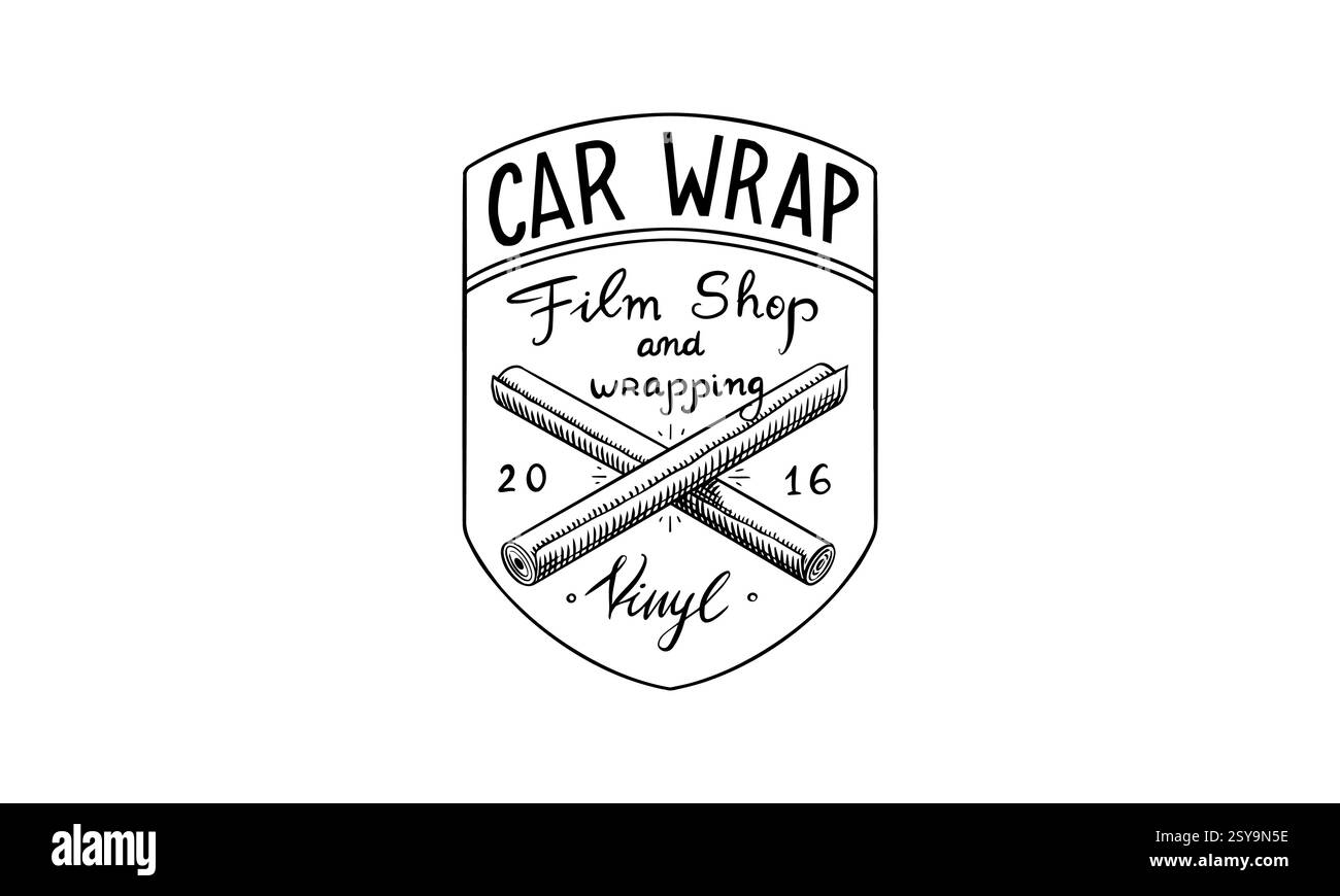 Scopri i dettagli dell'auto per la cura delicata della tua auto. Rivestimento in vinile e riparazione della carrozzeria. Lavare con lucidatura e sintonizzazione tradizionale a mano Illustrazione Vettoriale