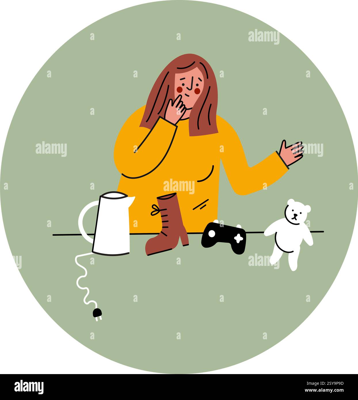 Vendita e acquisto di articoli di seconda mano Illustrazione Vettoriale