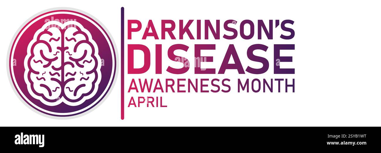 Mese di sensibilizzazione sul morbo di Parkinson aprile: Cause, sintomi, trattamento e ricerca Illustrazione Vettoriale