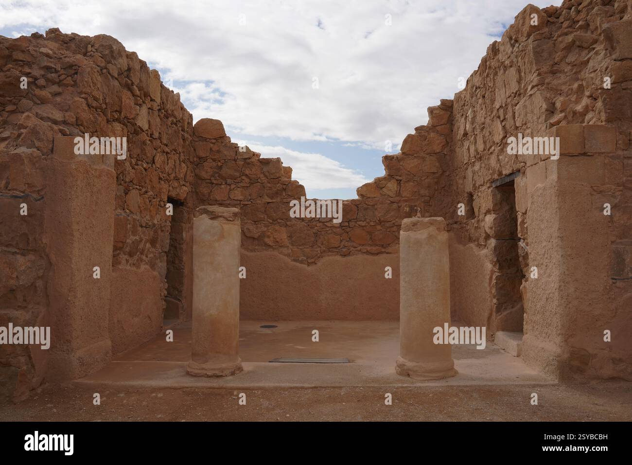 Parco nazionale di Masada nel Mar morto Foto Stock