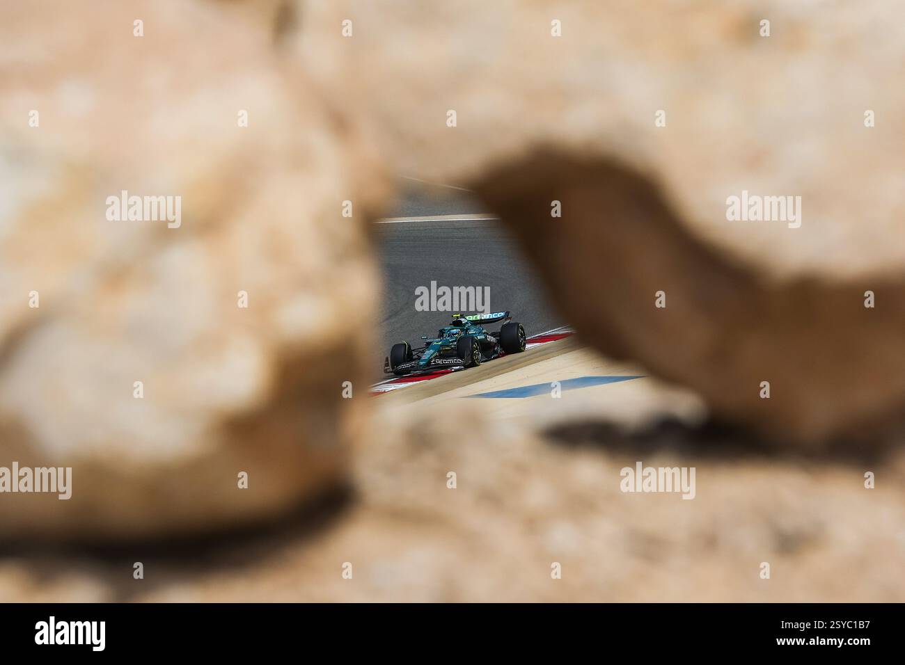 Durante i test pre-stagionali di Formula 1 Aramco 2025 del Campionato del mondo di Formula 1 FIA 2025 dal 26 al 28 febbraio 2025 sul circuito Internazionale del Bahrain, a Sakhir, in Bahrein Foto Stock