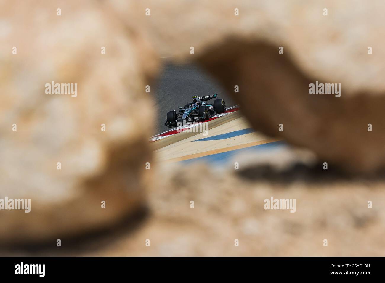 Durante i test pre-stagionali di Formula 1 Aramco 2025 del Campionato del mondo di Formula 1 FIA 2025 dal 26 al 28 febbraio 2025 sul circuito Internazionale del Bahrain, a Sakhir, in Bahrein Foto Stock