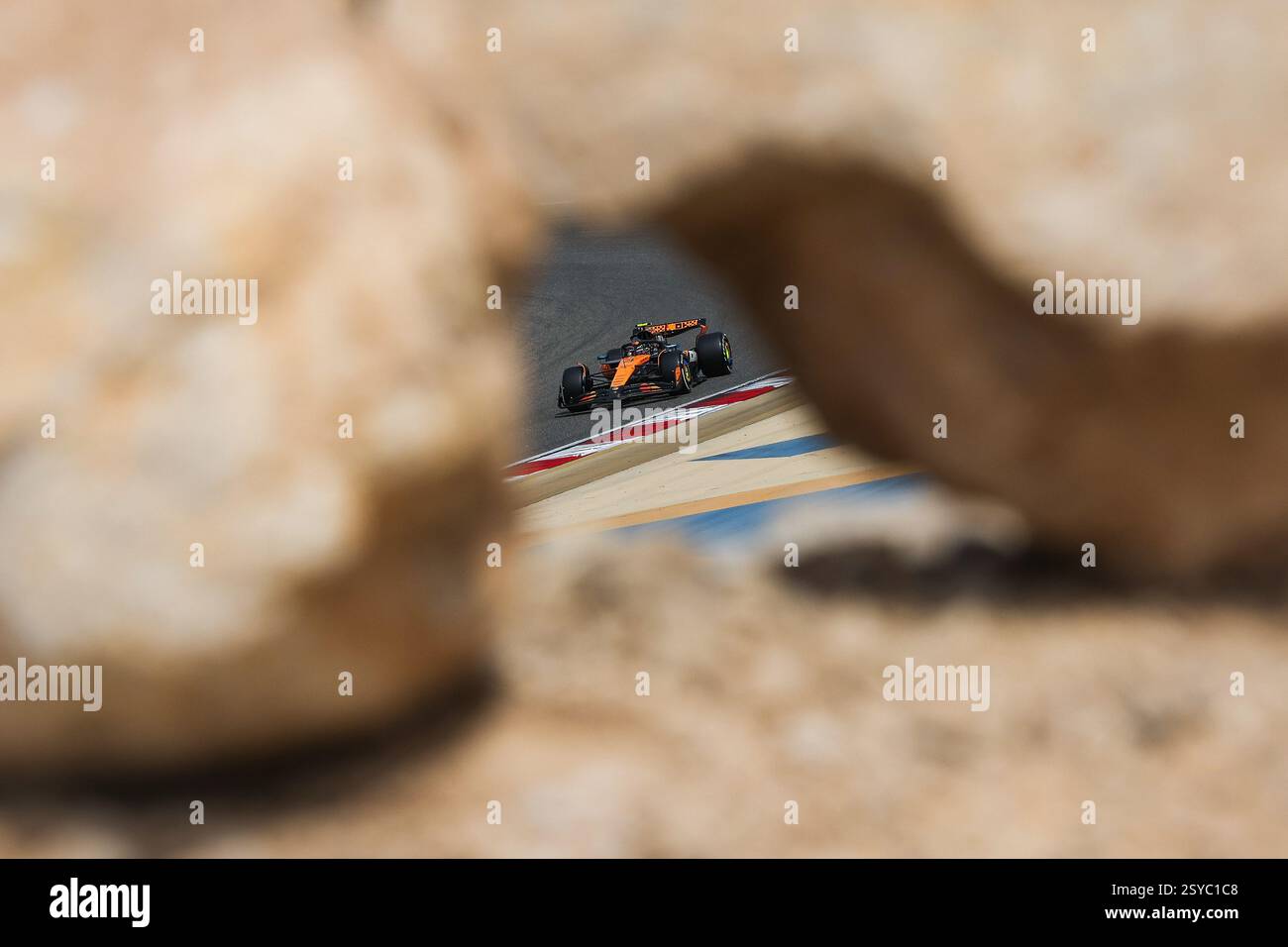 Durante i test pre-stagionali di Formula 1 Aramco 2025 del Campionato del mondo di Formula 1 FIA 2025 dal 26 al 28 febbraio 2025 sul circuito Internazionale del Bahrain, a Sakhir, in Bahrein Foto Stock