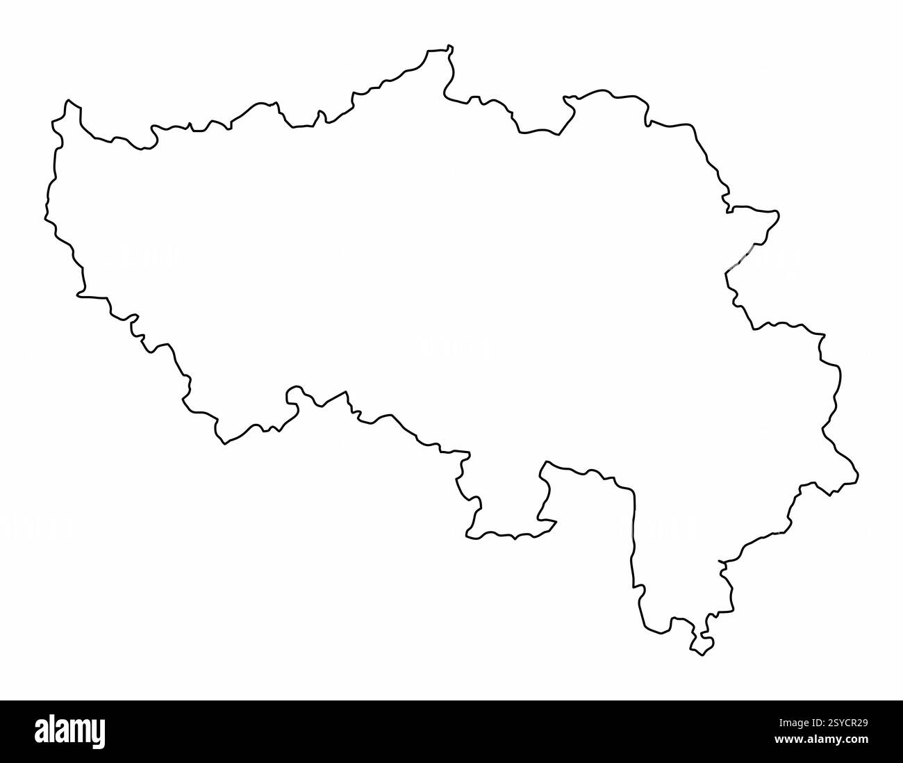 Mappa di Liegi isolata su sfondo bianco, Belgio Illustrazione Vettoriale