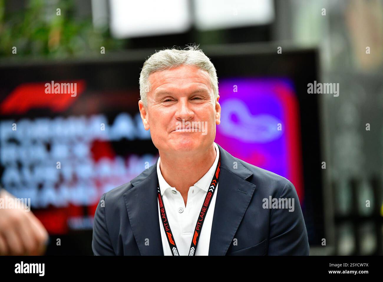 David Coulthard all'Australian Round del Gran Premio di Formula 1 2024. Foto Stock
