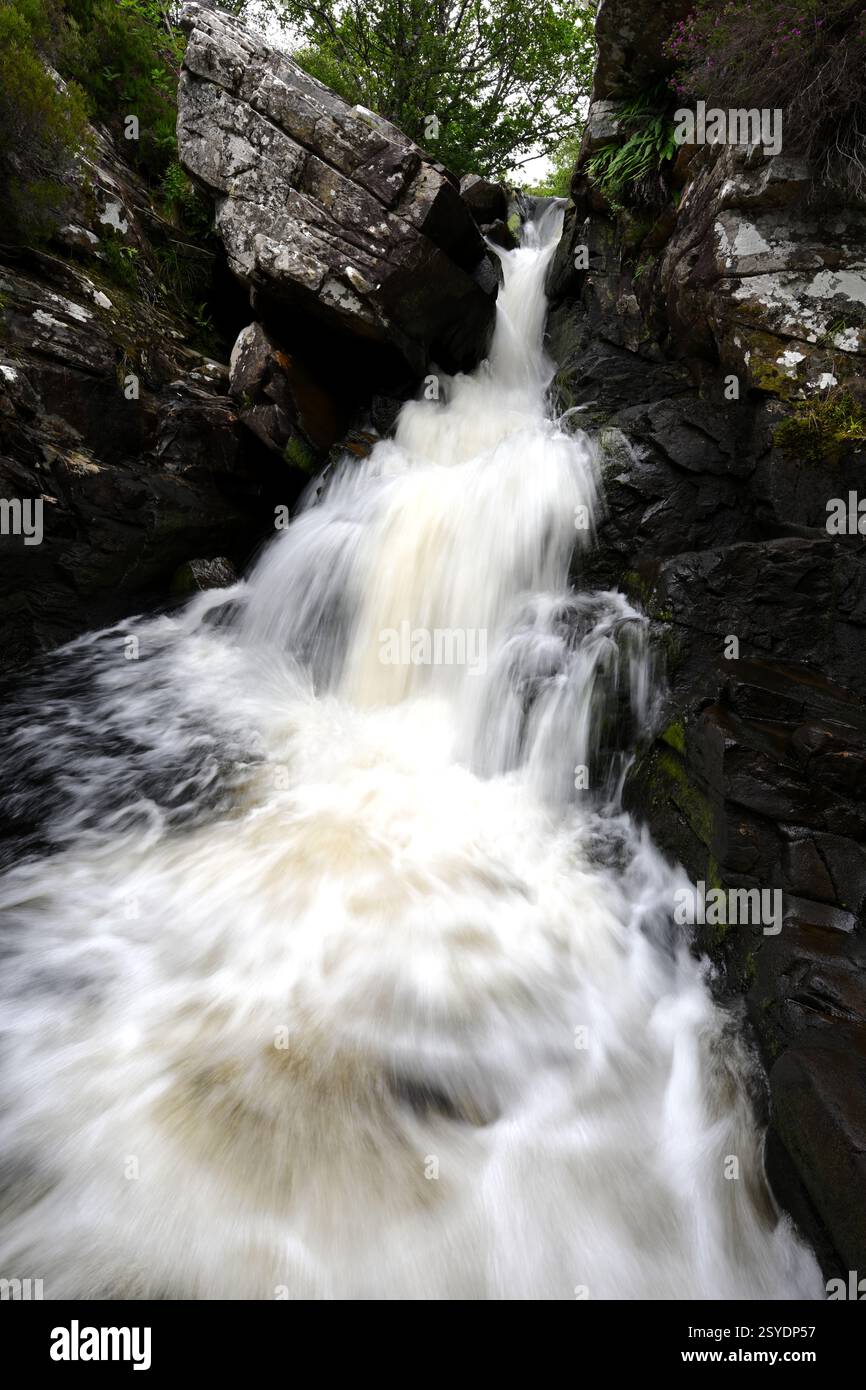 Cascata in Scozia Foto Stock