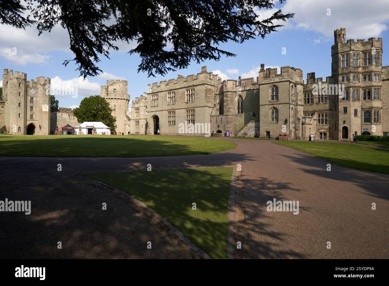 Il Castello di Warwick, Warwick, Regno Unito Foto Stock