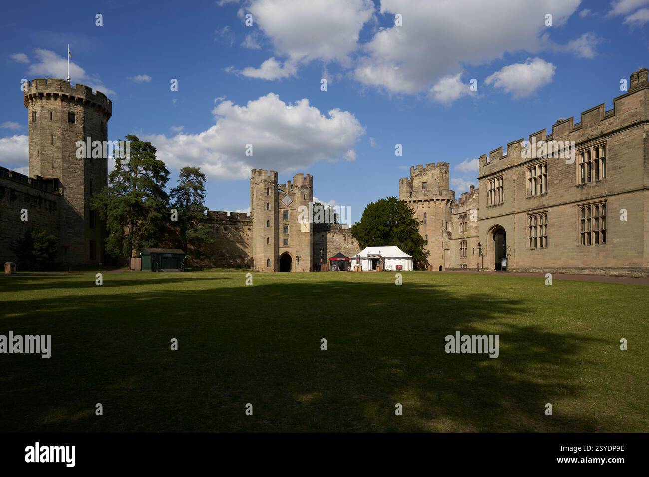 Il Castello di Warwick, Warwick, Regno Unito Foto Stock