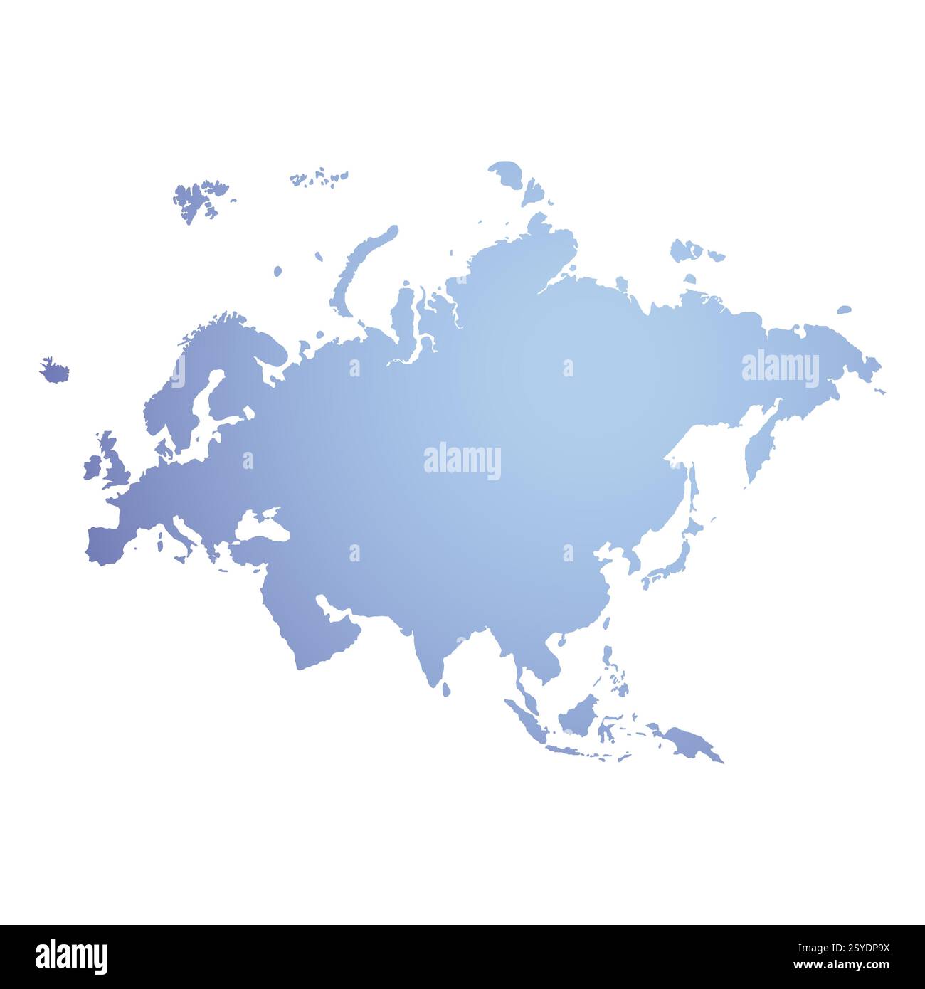 Mappa dell'Eurasia, insegna silhouette. Mappa del mondo Globe. Illustrazione vettoriale isolata su sfondo bianco. Europa e Asia Illustrazione Vettoriale