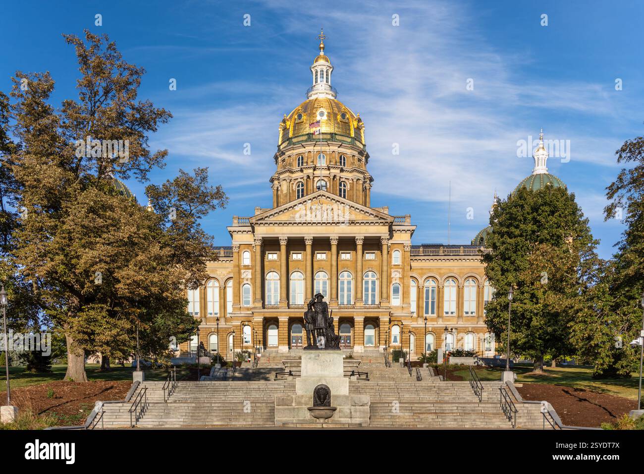 Iowa State Capitol, a Des Moines Foto Stock