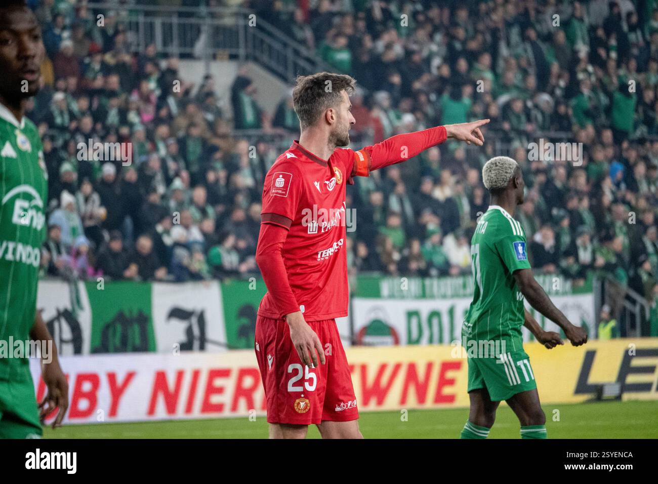 Widzew Łódź giocatore Marek Hanousek durante la partita PKO BP EKSTRAKLASA. Radomiak Radom vs Widzew Łódź, Stadion im. Braci Czachorów, Struga 63, Radom, Polonia. 28.02.2024 crediti: Mateusz Piotrowski/Alamy Live News Foto Stock
