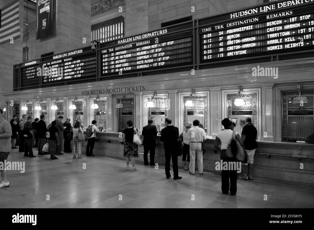 Biglietteria presso Central Station, New York City, USA, Nord America Foto Stock