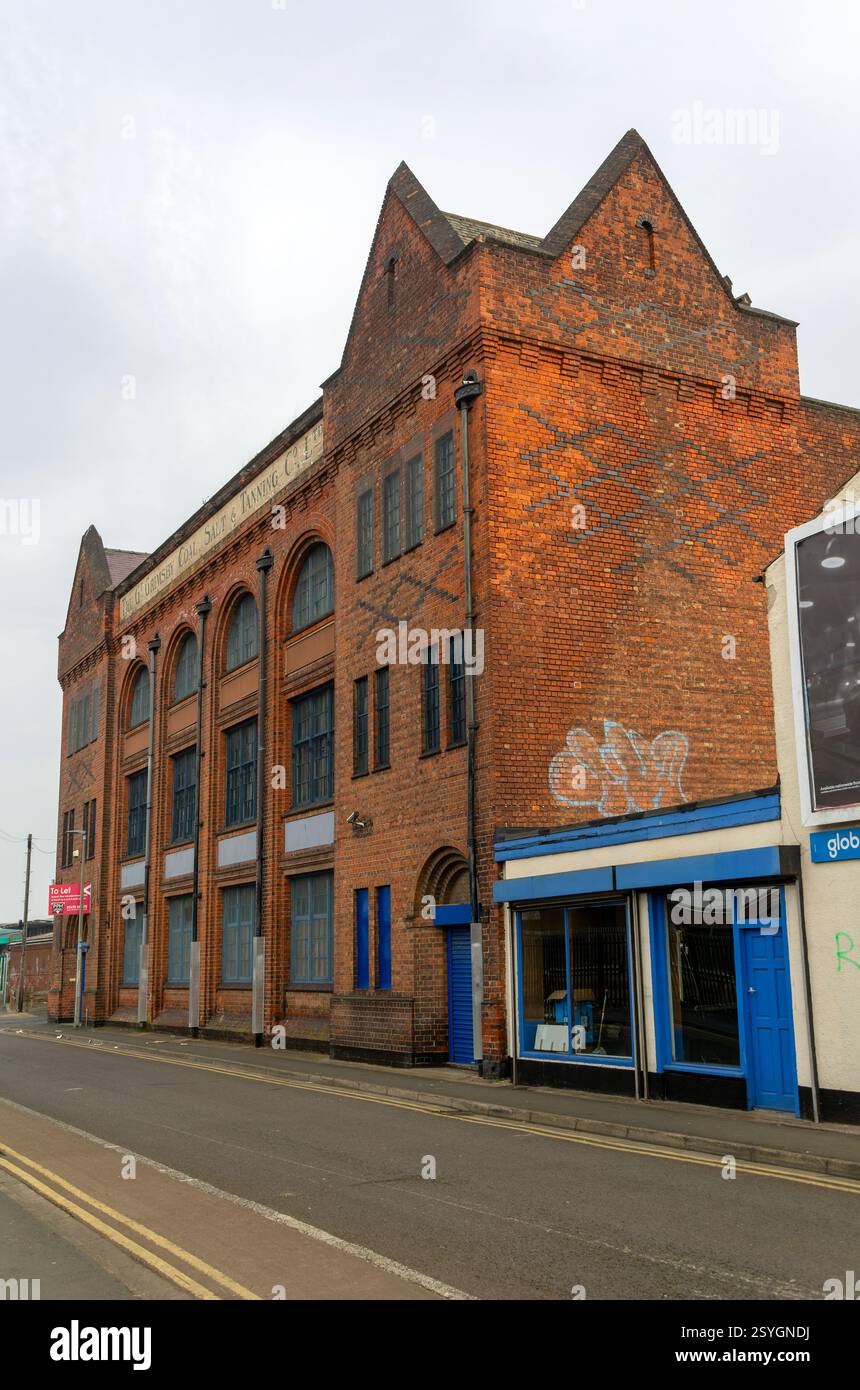 L'edificio Greater Grimsby Coal, Salt & Tanning Co Ltd, Grimsby, nord-est Lincolnshire, Inghilterra, Regno Unito, costruito nel 1914-16 da William Wells Foto Stock