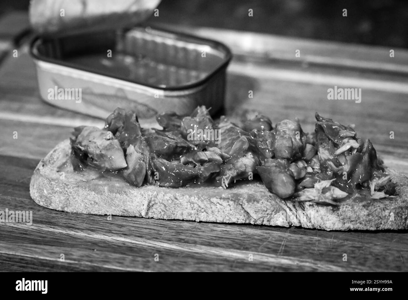 Lo sgombro di Morrison in salsa Smokey BBQ Foto Stock