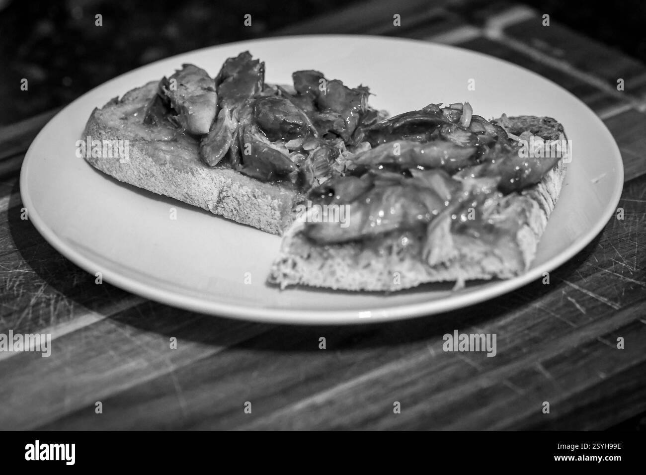 Lo sgombro di Morrison in salsa Smokey BBQ Foto Stock