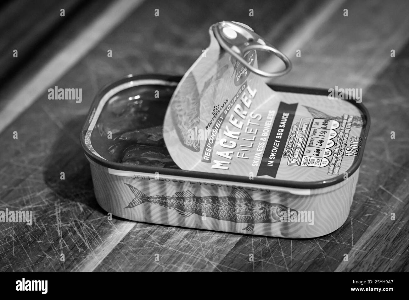 Lo sgombro di Morrison in salsa Smokey BBQ Foto Stock