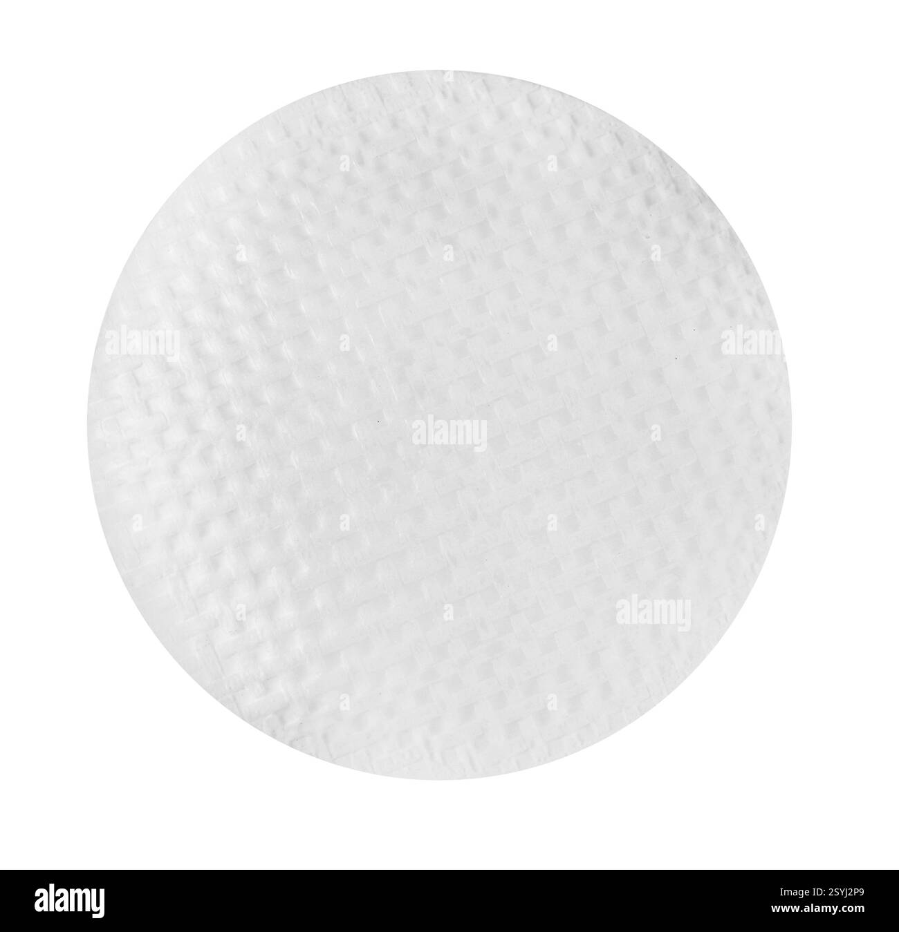 Carta di riso commestibile isolata su bianco, vista dall'alto Foto Stock