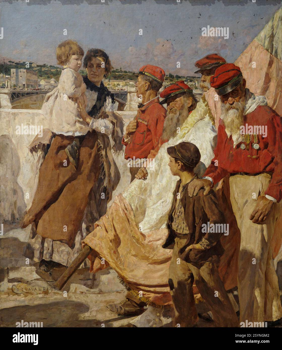 Umberto Coromaldi (1870-1948), Camicie rosse, 1898. Camicie rosse. Foto Stock