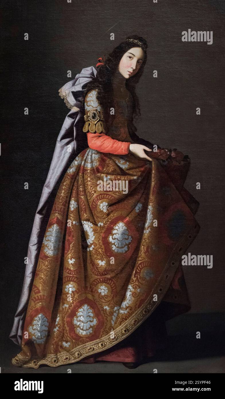 Francisco de Zurbarán (1598-1664), Santa Casilda de Toledo, CA. 1640-1645. Foto Stock