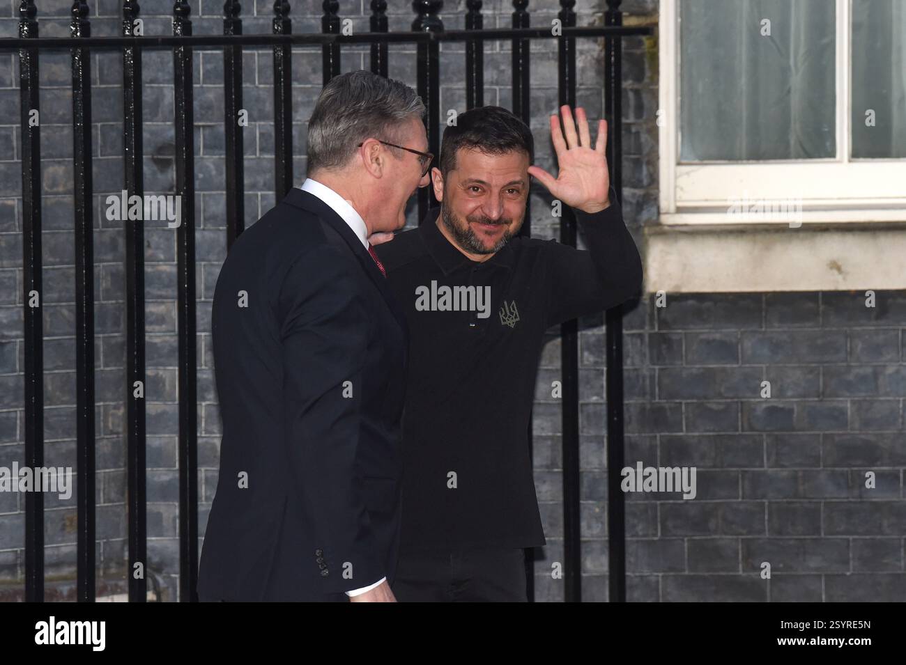 Londra, Regno Unito. 1 marzo 2025. Il presidente dell'Ucraina Volodymyr Zelensky incontra il primo ministro britannico Sir Keir Starmer al No10 Downing Street Credit: MARTIN DALTON/Alamy Live News Foto Stock