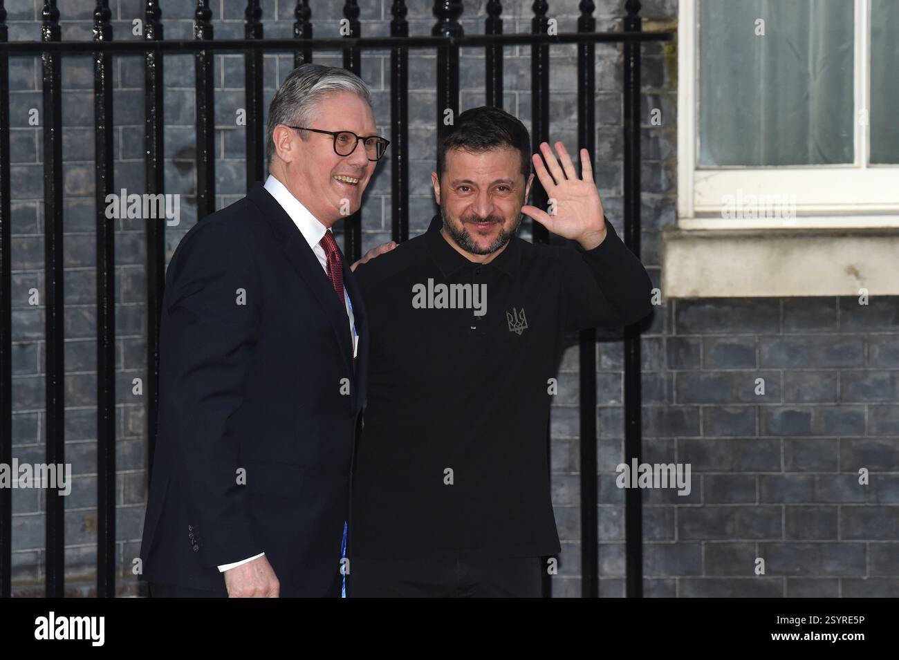 Londra, Regno Unito. 1 marzo 2025. Il presidente dell'Ucraina Volodymyr Zelensky incontra il primo ministro britannico Sir Keir Starmer al No10 Downing Street Credit: MARTIN DALTON/Alamy Live News Foto Stock