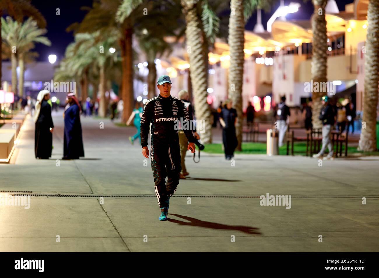 Durante i test pre-stagionali di Formula 1 Aramco 2025 del Campionato del mondo di Formula 1 FIA 2025 dal 26 al 28 febbraio 2025 sul circuito Internazionale del Bahrain, a Sakhir, in Bahrein Foto Stock