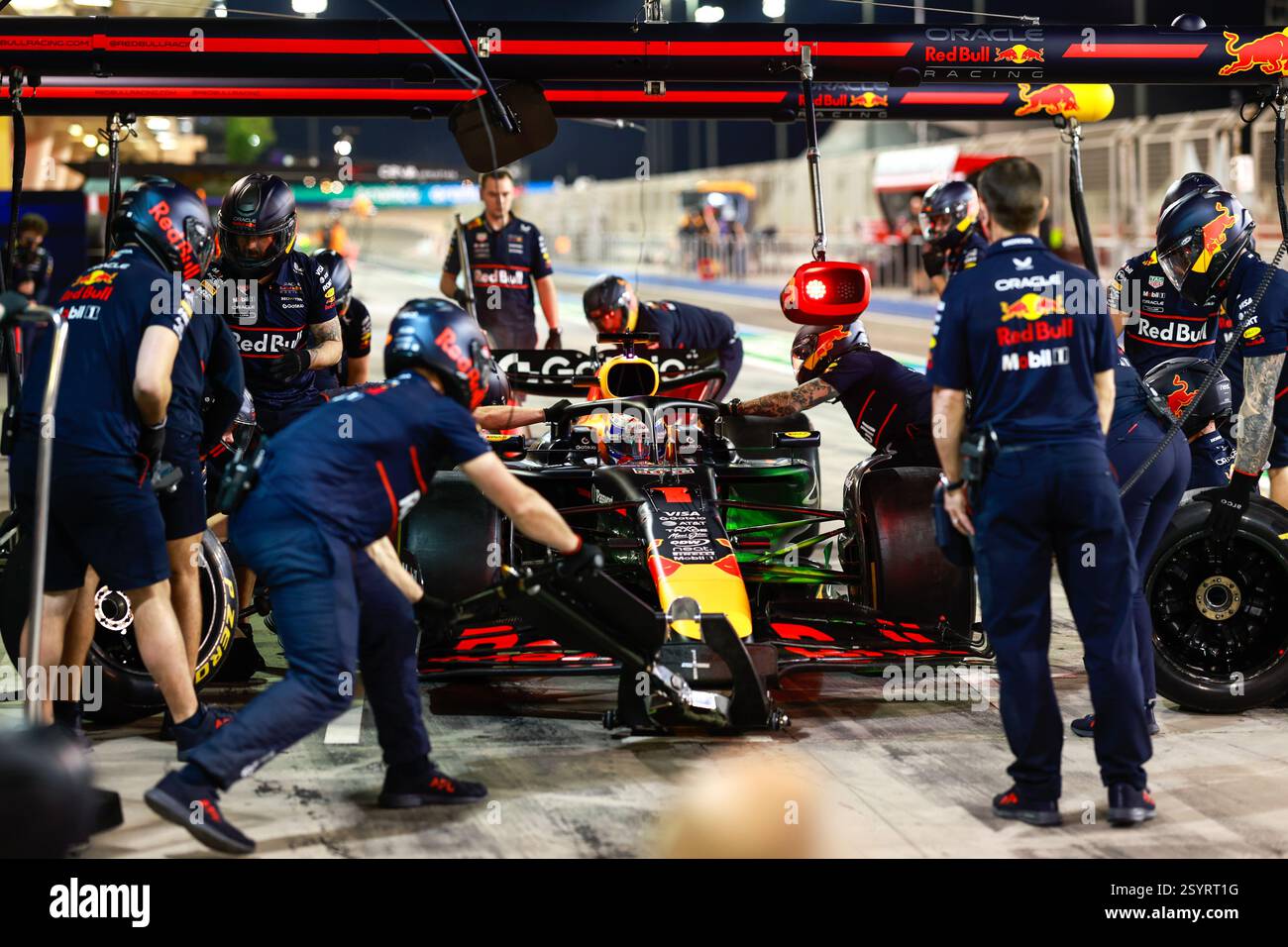 Durante i test pre-stagionali di Formula 1 Aramco 2025 del Campionato del mondo di Formula 1 FIA 2025 dal 26 al 28 febbraio 2025 sul circuito Internazionale del Bahrain, a Sakhir, in Bahrein Foto Stock