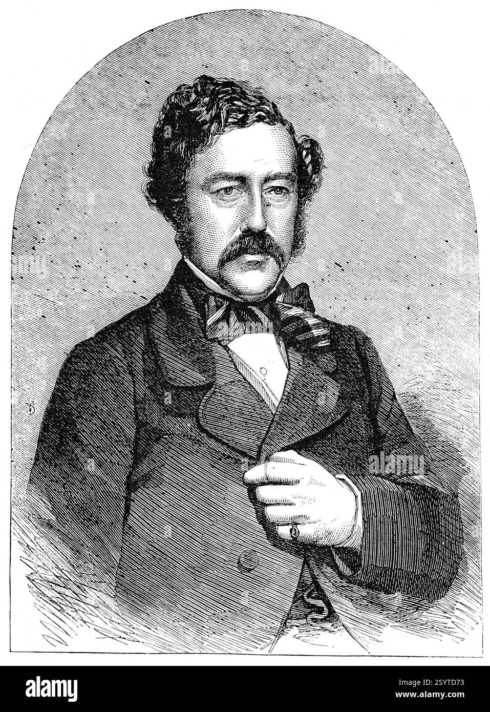 Colonel Atwell Lake, London Illustrated News, 2 agosto 1856, vol 29 (814) Foto Stock