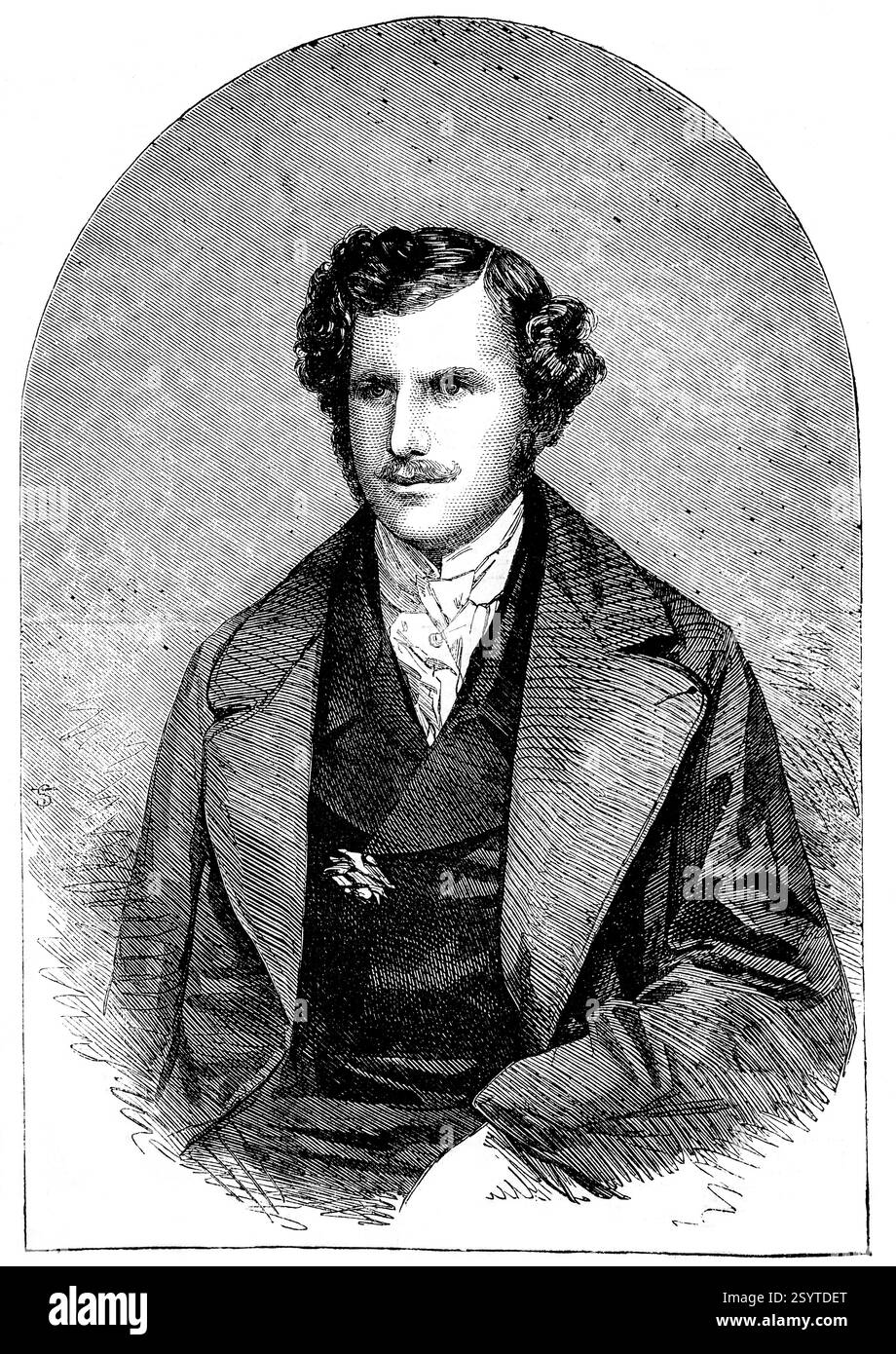 Tenente colonnello Teesdale, London Illustrated News, 2 agosto 1856, vol 29 (814) Foto Stock