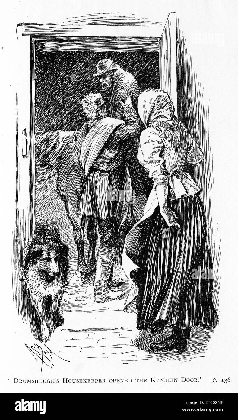 Scena dal libro di Ian Maclaren The Days of Auld Lang Syne, 1902 Foto Stock