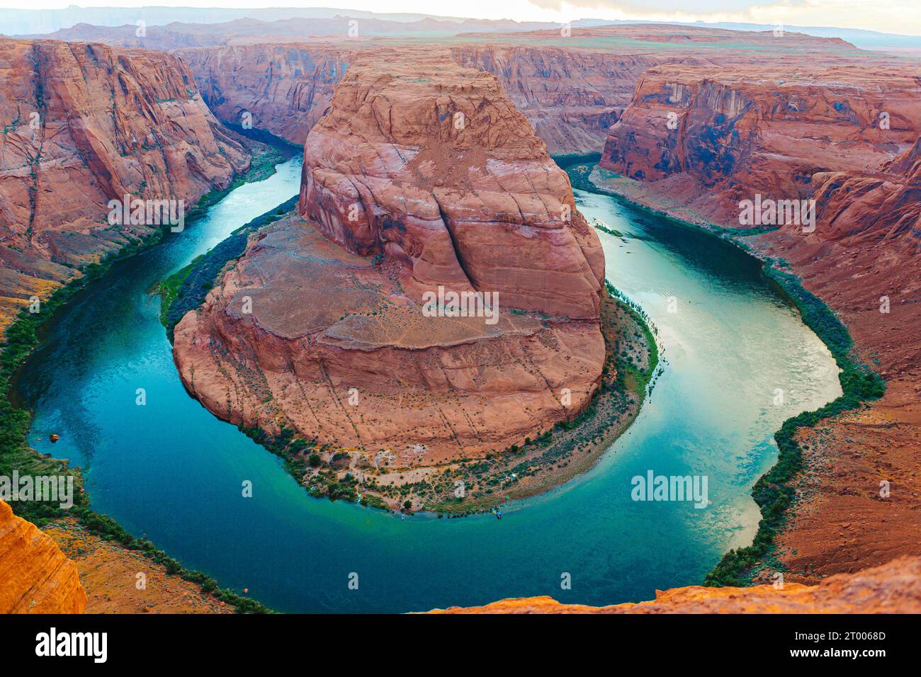 Horseshoe Band Canyon a Paje, Arizona. Concetto di avventura e turismo Foto Stock