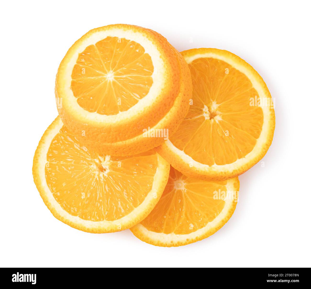 Fette di frutta di arancia Foto Stock