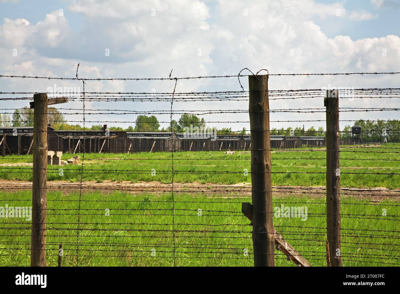 Majdanek campo di concentramento a Lublino. Polonia Foto Stock