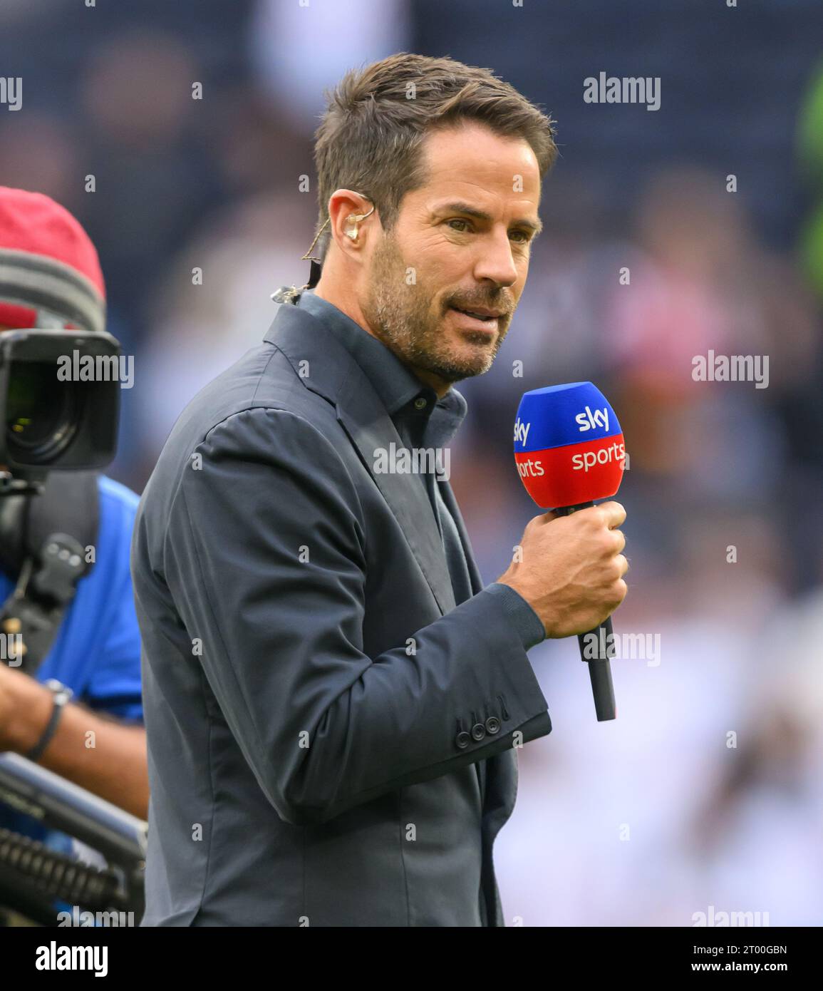 Londra, Regno Unito. 30 settembre 2023. 30 set 2023 - Tottenham Hotspur / Liverpool - Premier League - Tottenham Hotspur Stadium, pundit di calcio di Sky TV Jamie Redknapp foto: Mark Pain/Alamy Live News Foto Stock