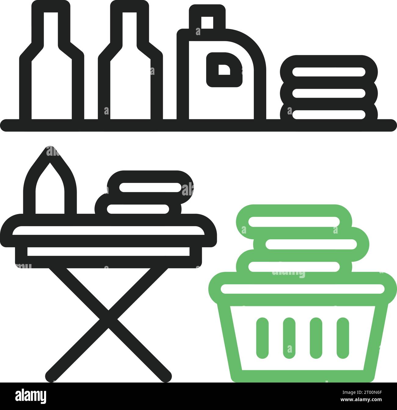 Immagine vettoriale icona lavanderia. Illustrazione Vettoriale