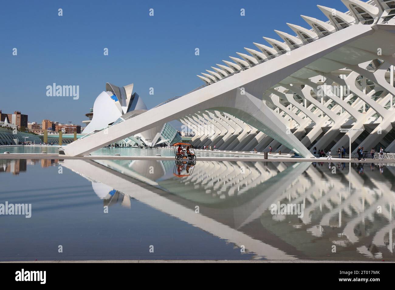 Esplora le meraviglie della scienza al Museu de les Ciències Príncipe Felipe di Valencia, dove la curiosità incontra l'innovazione Foto Stock