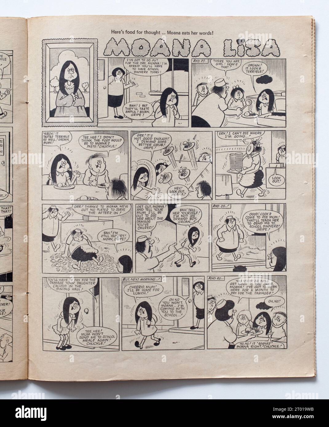 Moana Lisa Cartoon Foto Stock