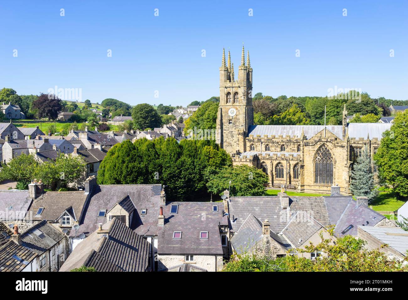 Tideswell St John the Baptist Church of England Church a Tideswell Derbyshire Dales Derbyshire Peak District National Park Derbyshire Inghilterra Regno Unito Foto Stock