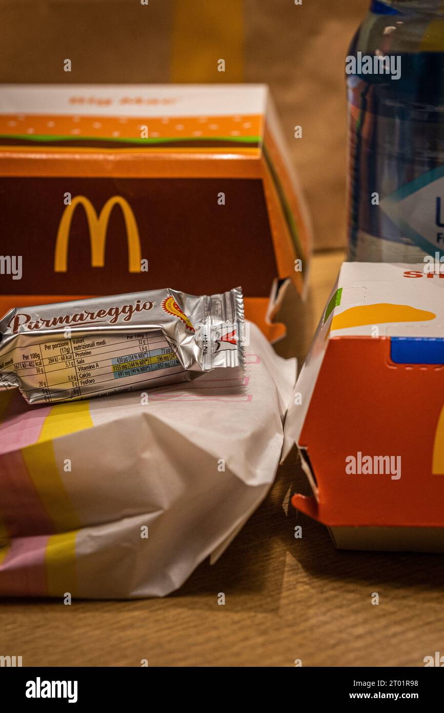 21 gennaio 2023 a Roma, Italia: MacDonalds Meal of American Fast Food Foto Stock