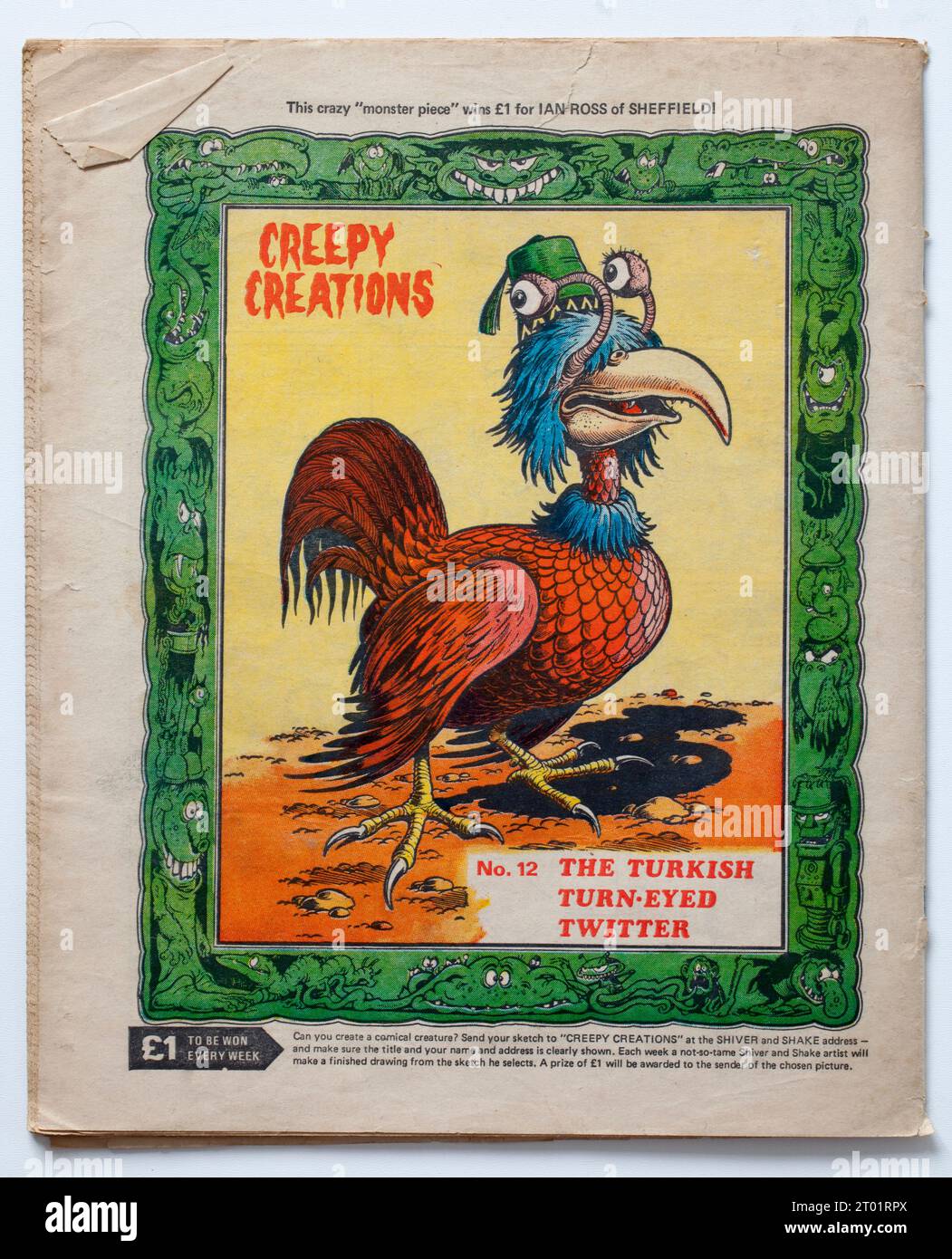 Shiver e Shake Comic Foto Stock