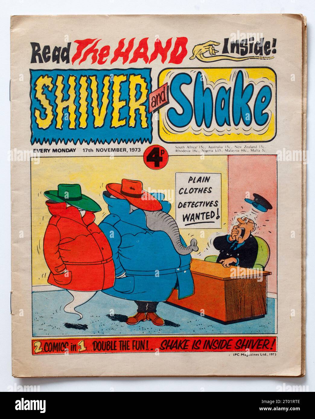 Shiver e Shake Comic Foto Stock