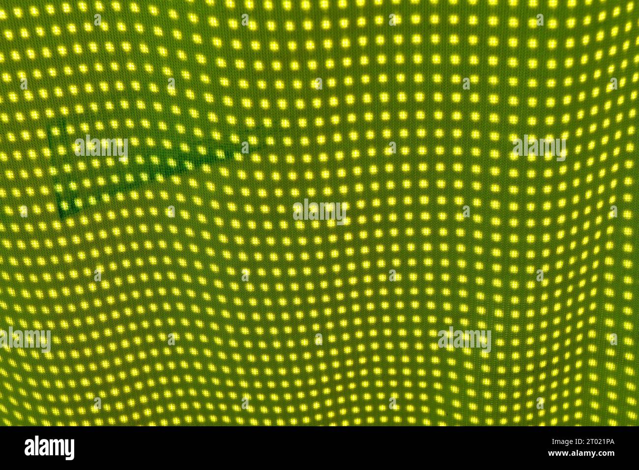 Motivo geometrico astratto di puntini gialli ondulati Foto Stock
