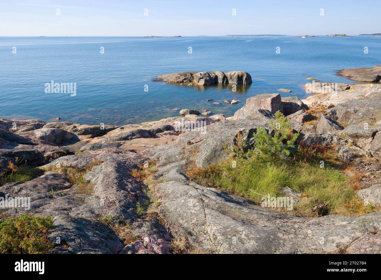 Soleggiata giornata di luglio sulla penisola di Hanko, Finlandia Foto Stock