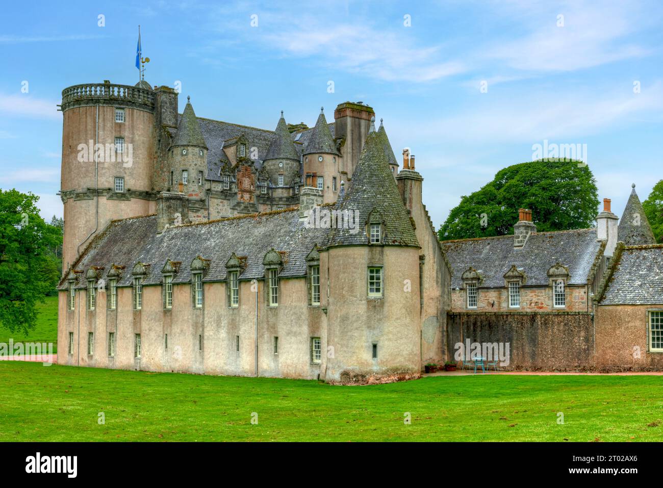 Castle Fraser nell'Aberdeenshire, Scozia. Foto Stock