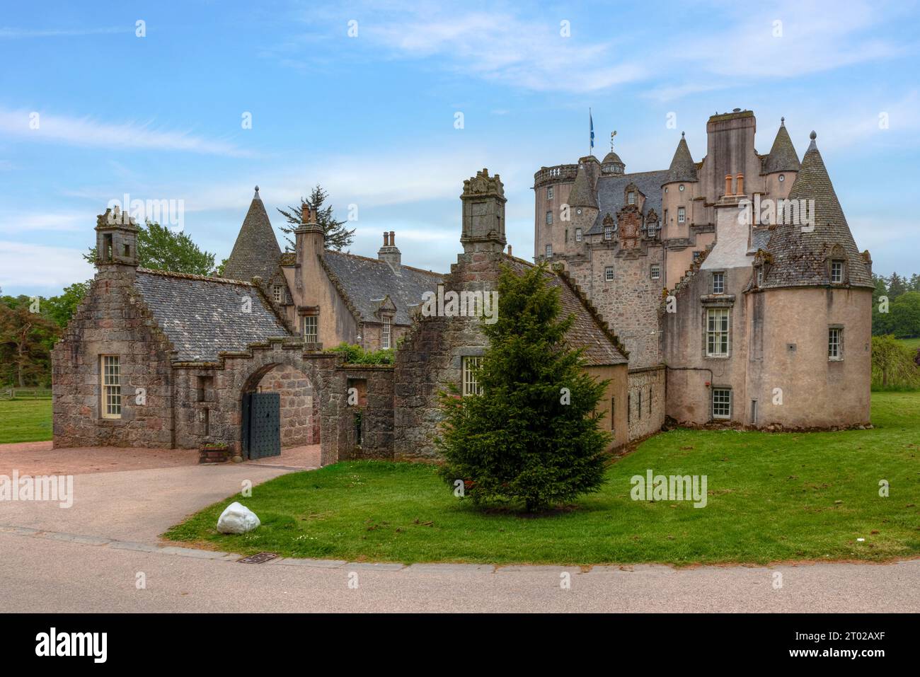 Castle Fraser nell'Aberdeenshire, Scozia. Foto Stock