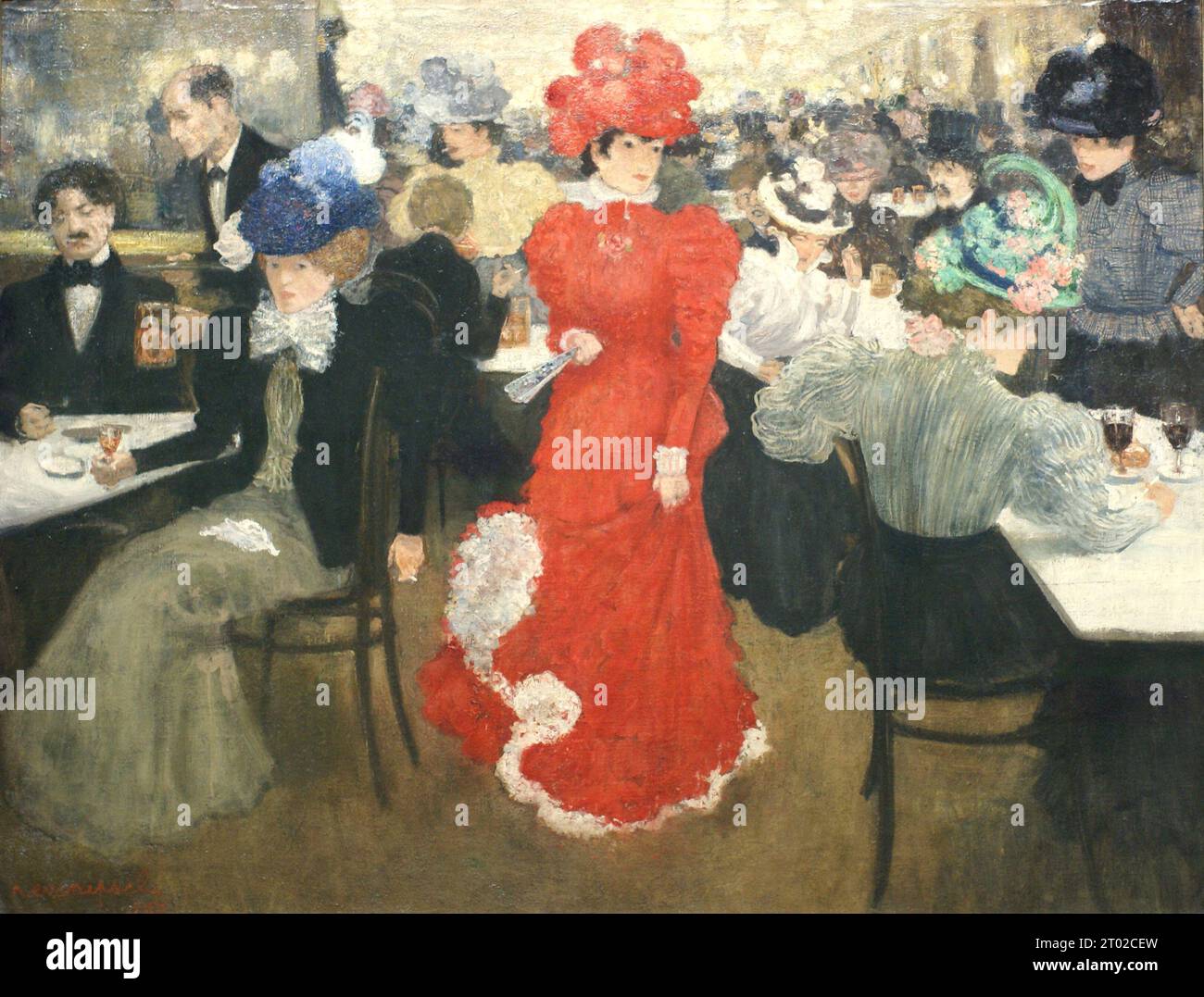 Henri Evenepoel - al Café dHarcourt a Parigi Foto Stock