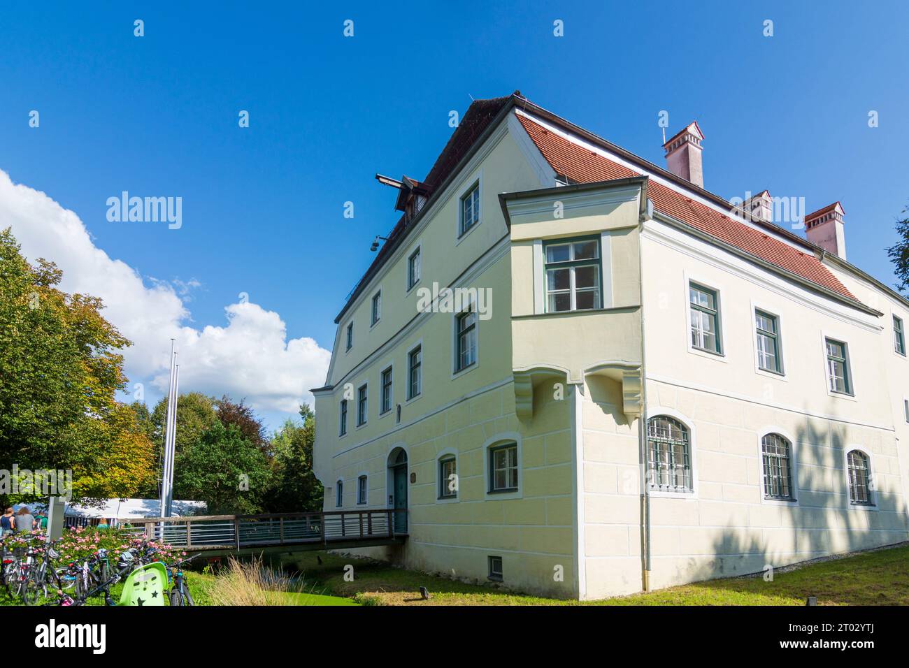 Neumarkt-Sankt Veit: Castello di Adlstein, oggi municipio di Oberbayern, Inn-Salzach, alta Baviera, Bayern, Baviera, Germania Foto Stock