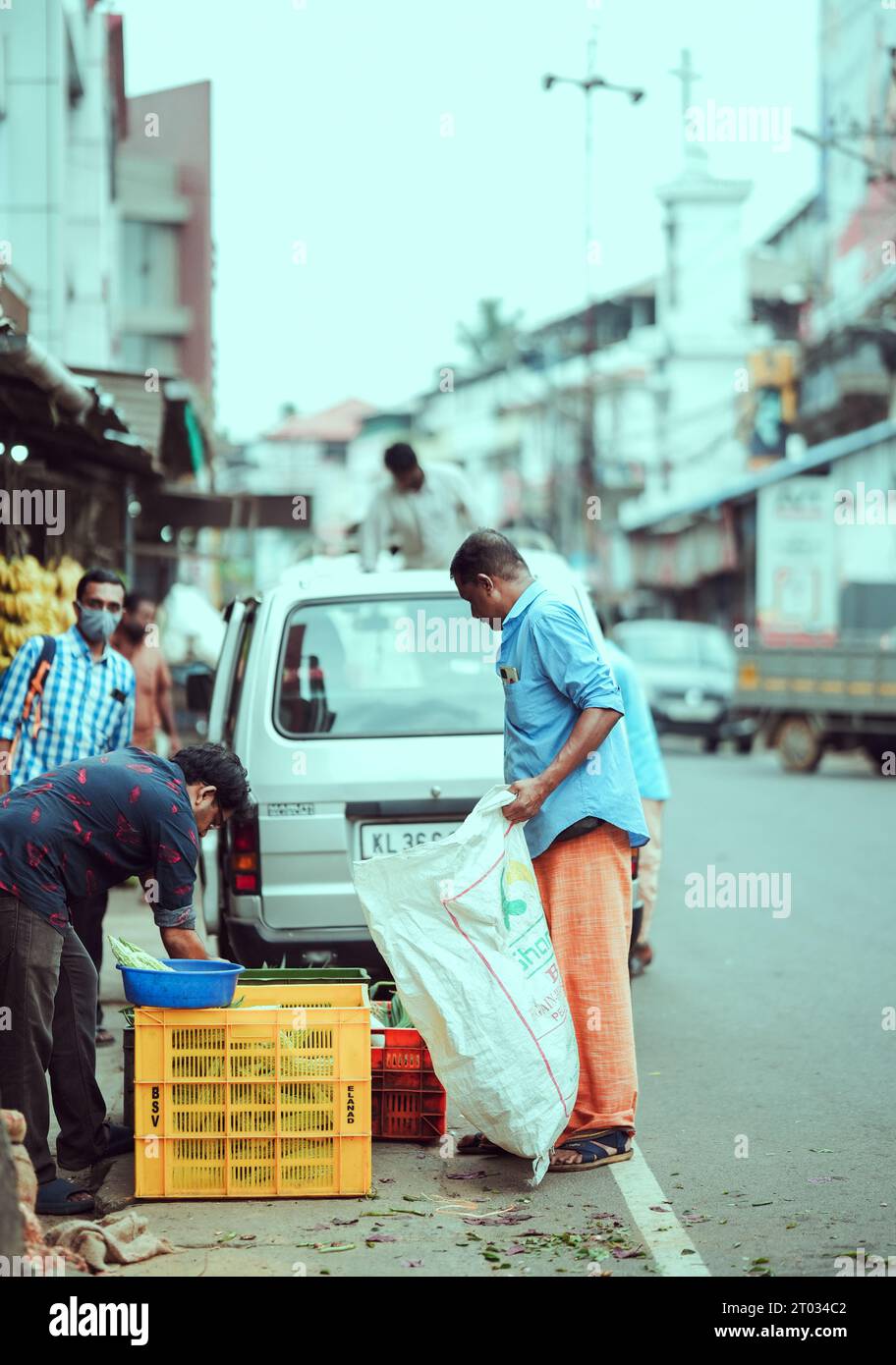 Street Photography in Thripunithura, kerala India Foto Stock