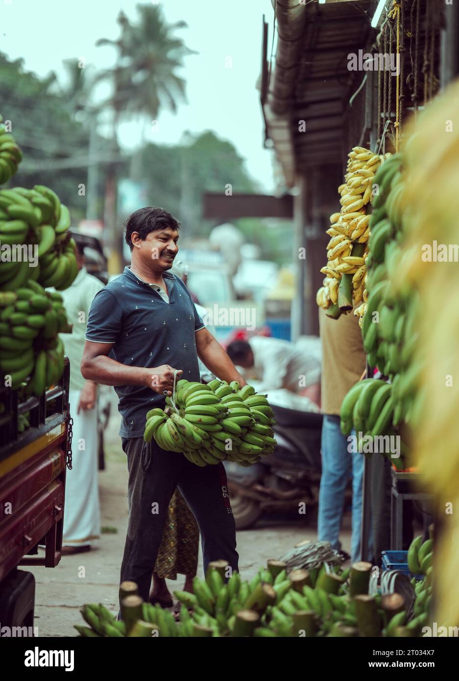 Street Photography in Thripunithura, kerala India Foto Stock