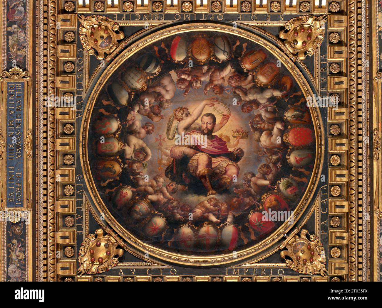 Apoteosi di Cosimo i, dipinto di Giorgio Vasari Foto Stock